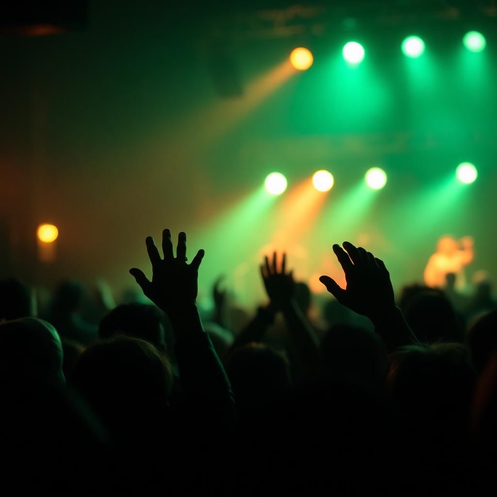 Crowd at a live music event